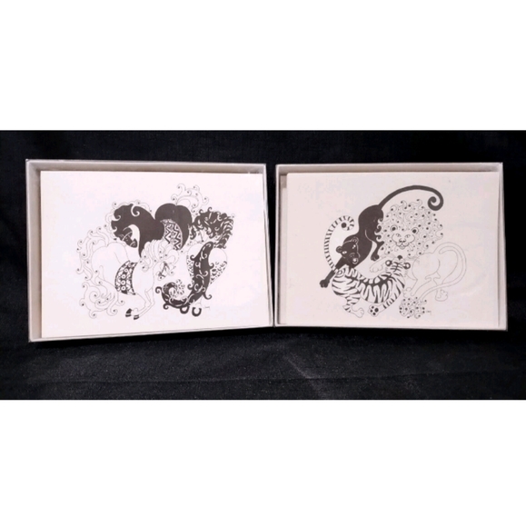 Set Of 24 Boxed Blank Note Cards. Circus Animal Prints By Jimmy Hopkins 2006 - Picture 1 of 4